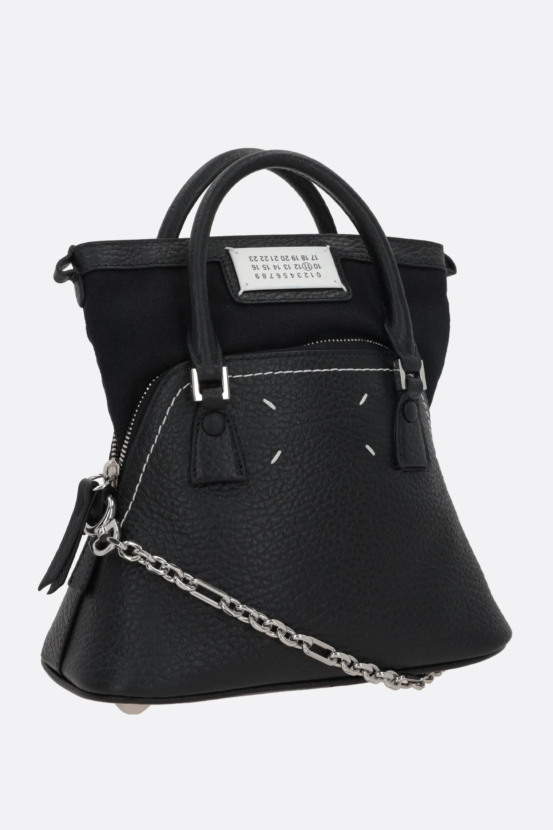 5AC micro grainy leather handbag