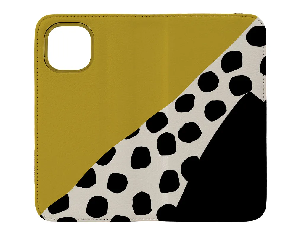 Abstract Dots Wallet Case (Black)