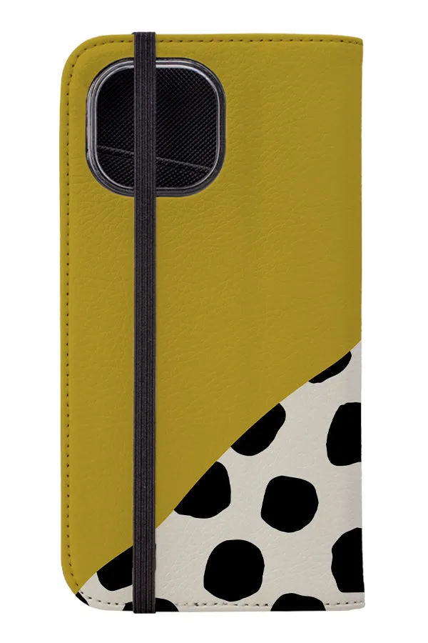 Abstract Dots Wallet Case (Black)