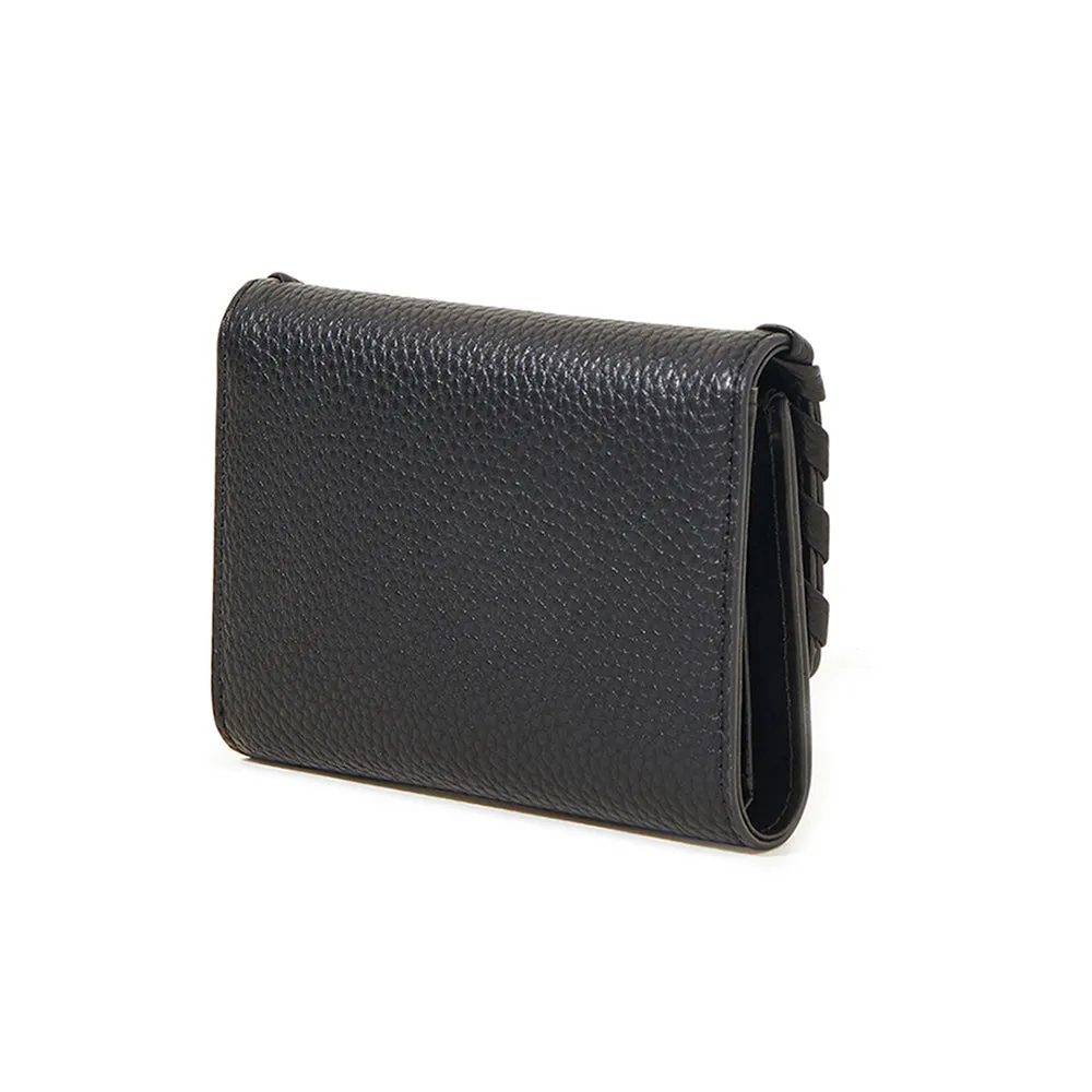 Accessorize London Black Whipstitch Purse