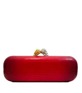 Alexander McQueen Bi Coloured Lizard Skin Clutch Bag