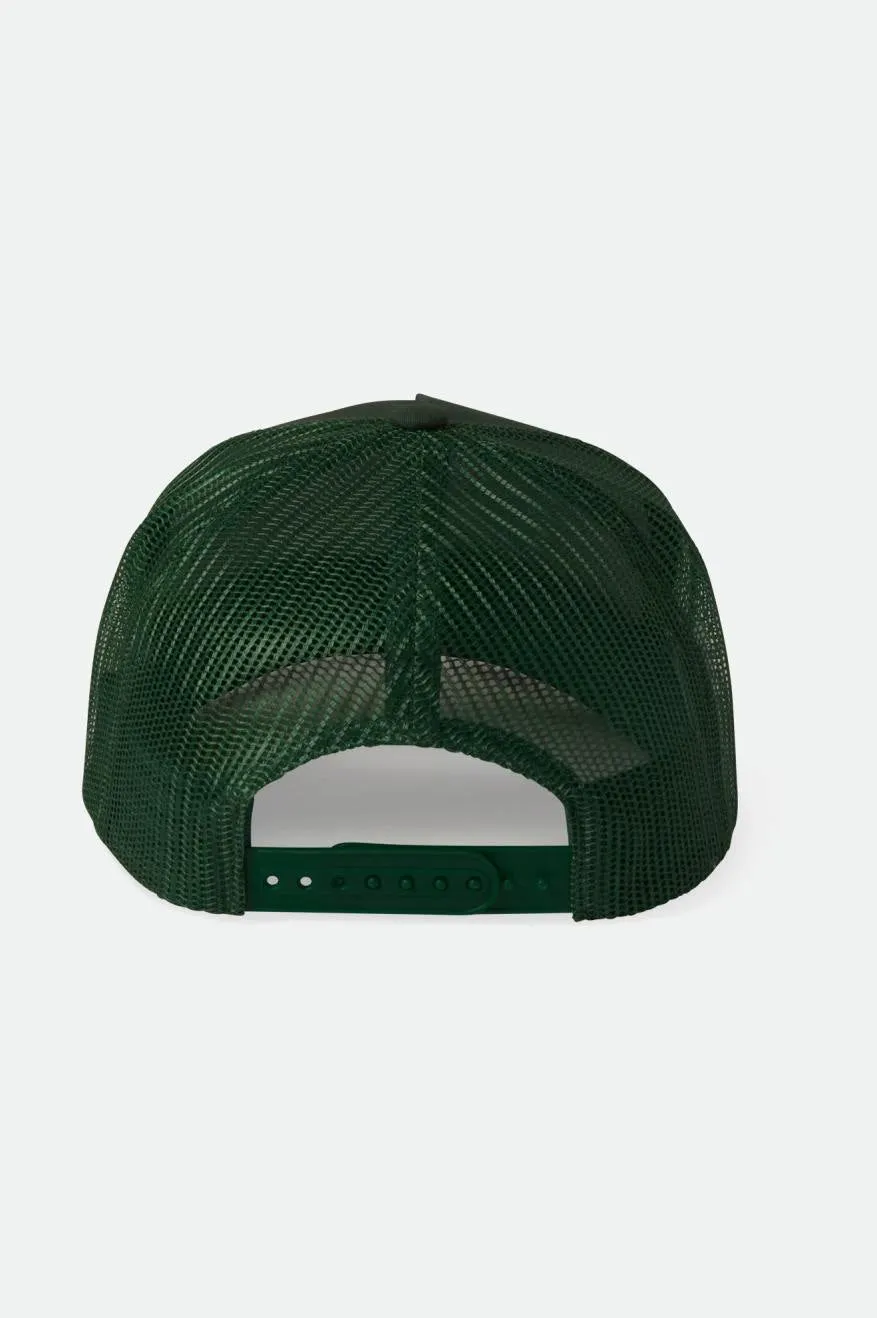 Alpha Block Netplus Trucker Hat - Trekking Green/Trekking Green