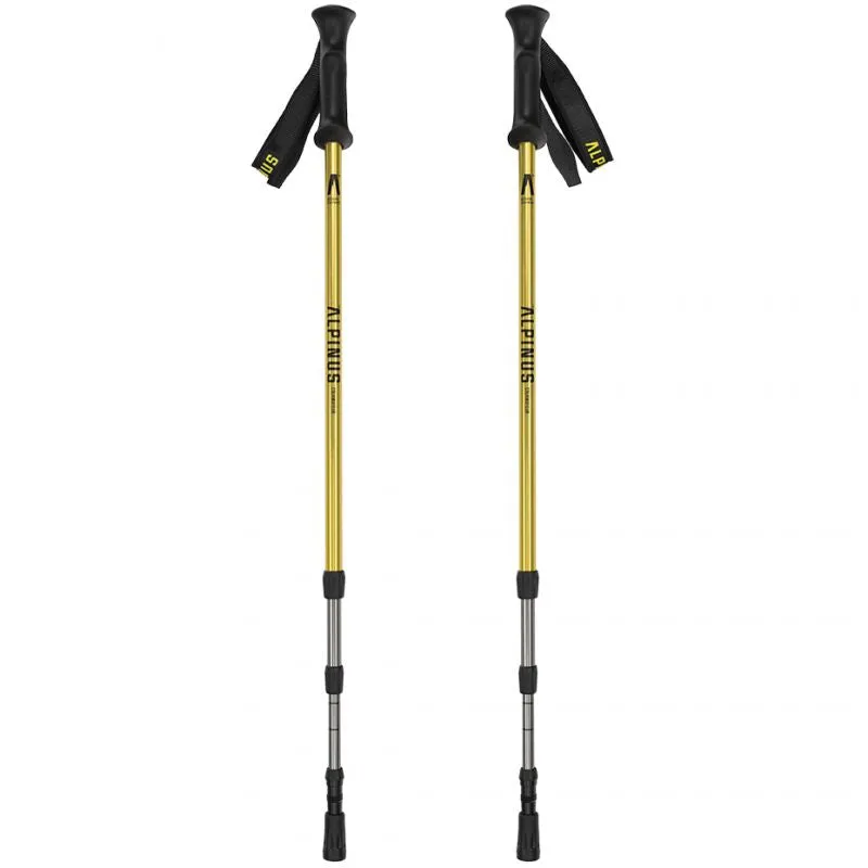 Alpinus Courmayeur Trekking Poles - Yellow