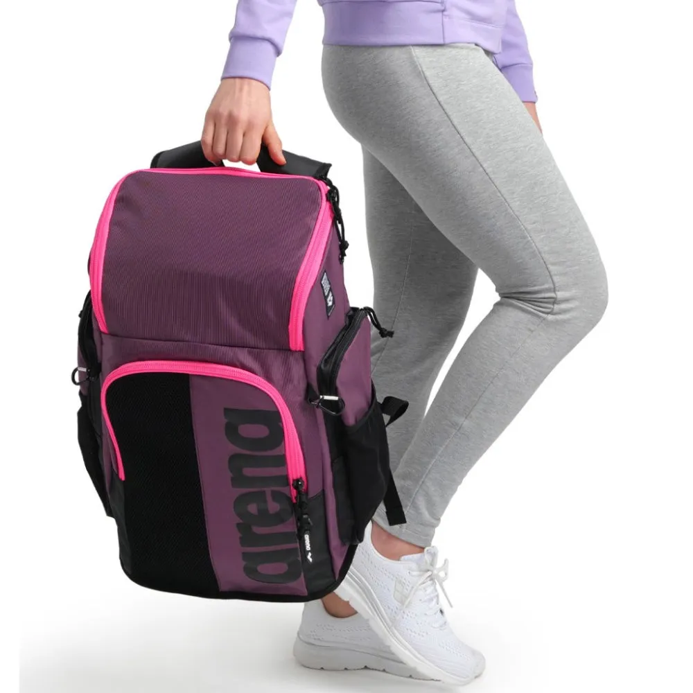 ARENA Spiky III Backpack 45 Backpack (Plum/Neon Pink)