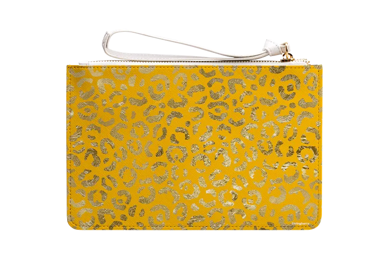 Aries Yellow Clutch Bag