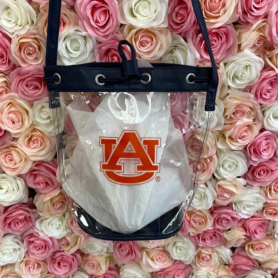 AUBURN CLEAR BUCKET BAG