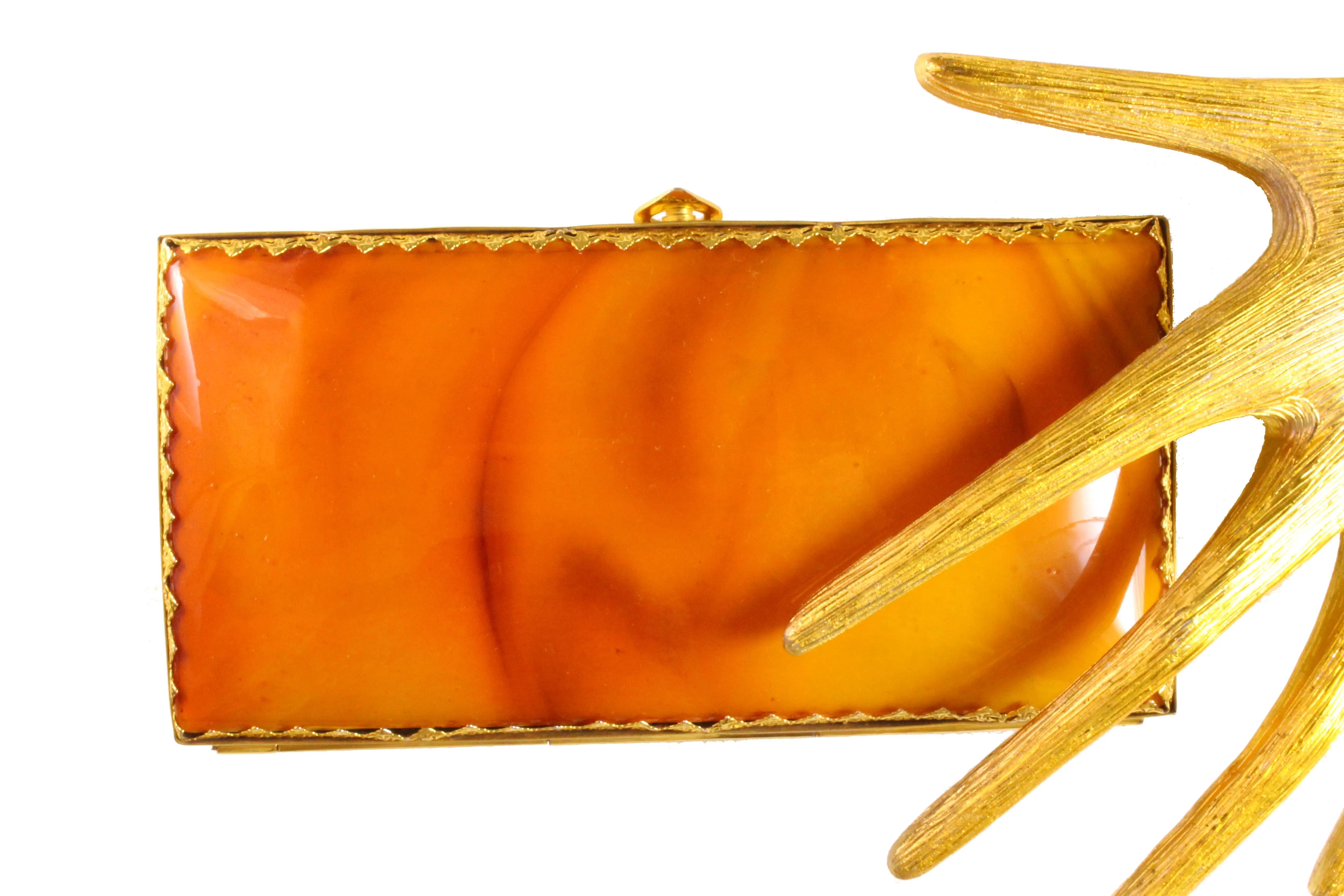 Bakelite tortoiseshell vanity purse