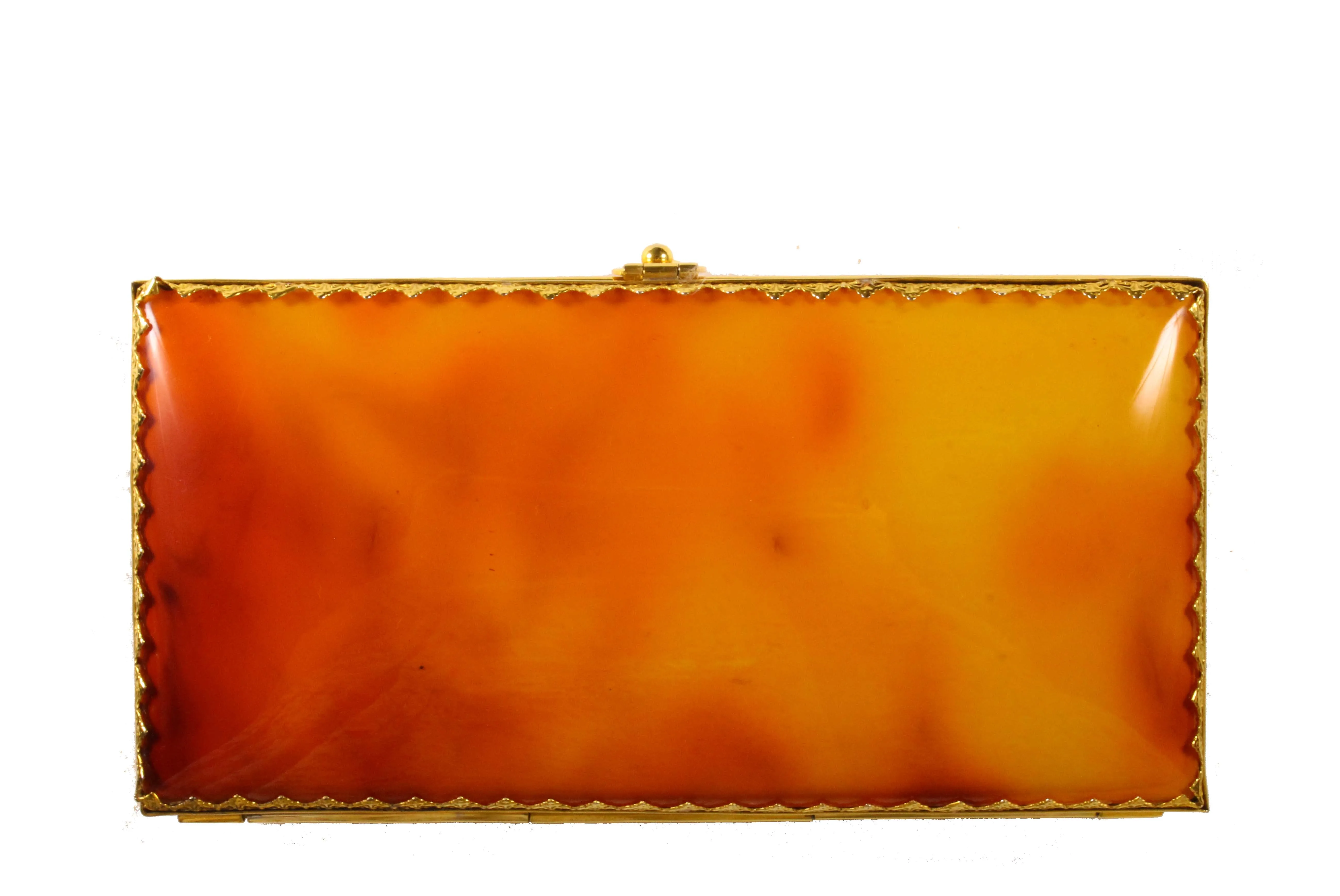 Bakelite tortoiseshell vanity purse