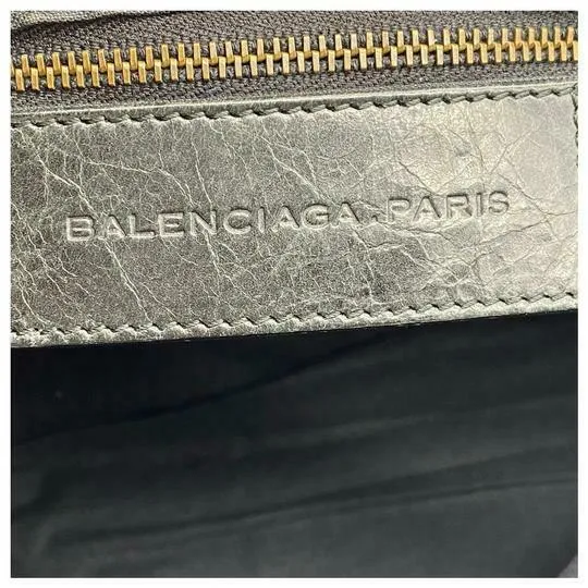 Balenciaga Classic City Black Leather Shoulder Bag