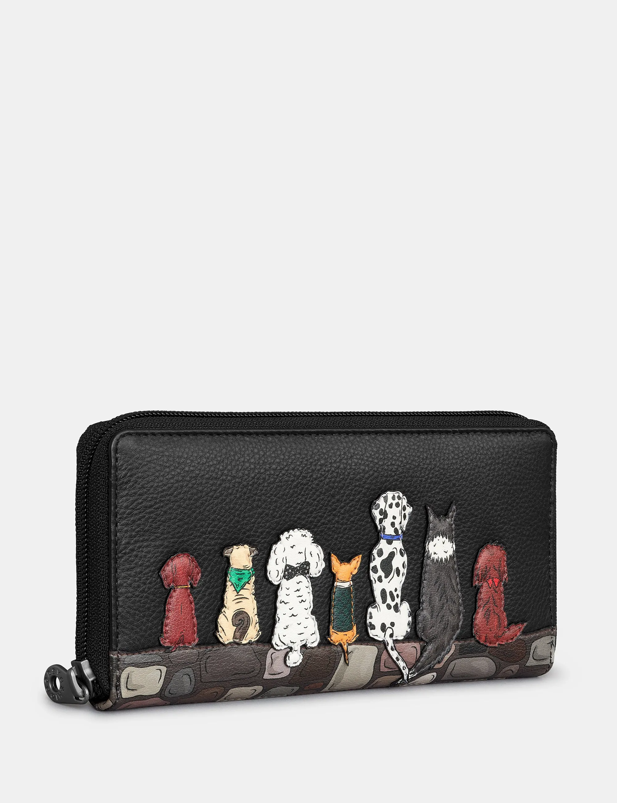 Bark to Bark Zip Round Leather Purse