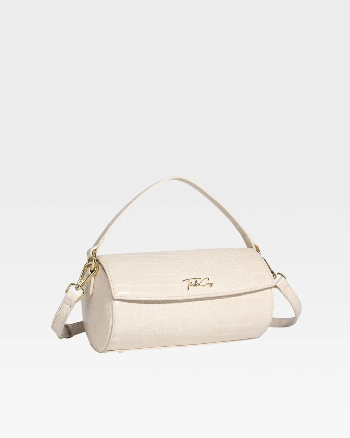 Beige Women's Barrel Purse