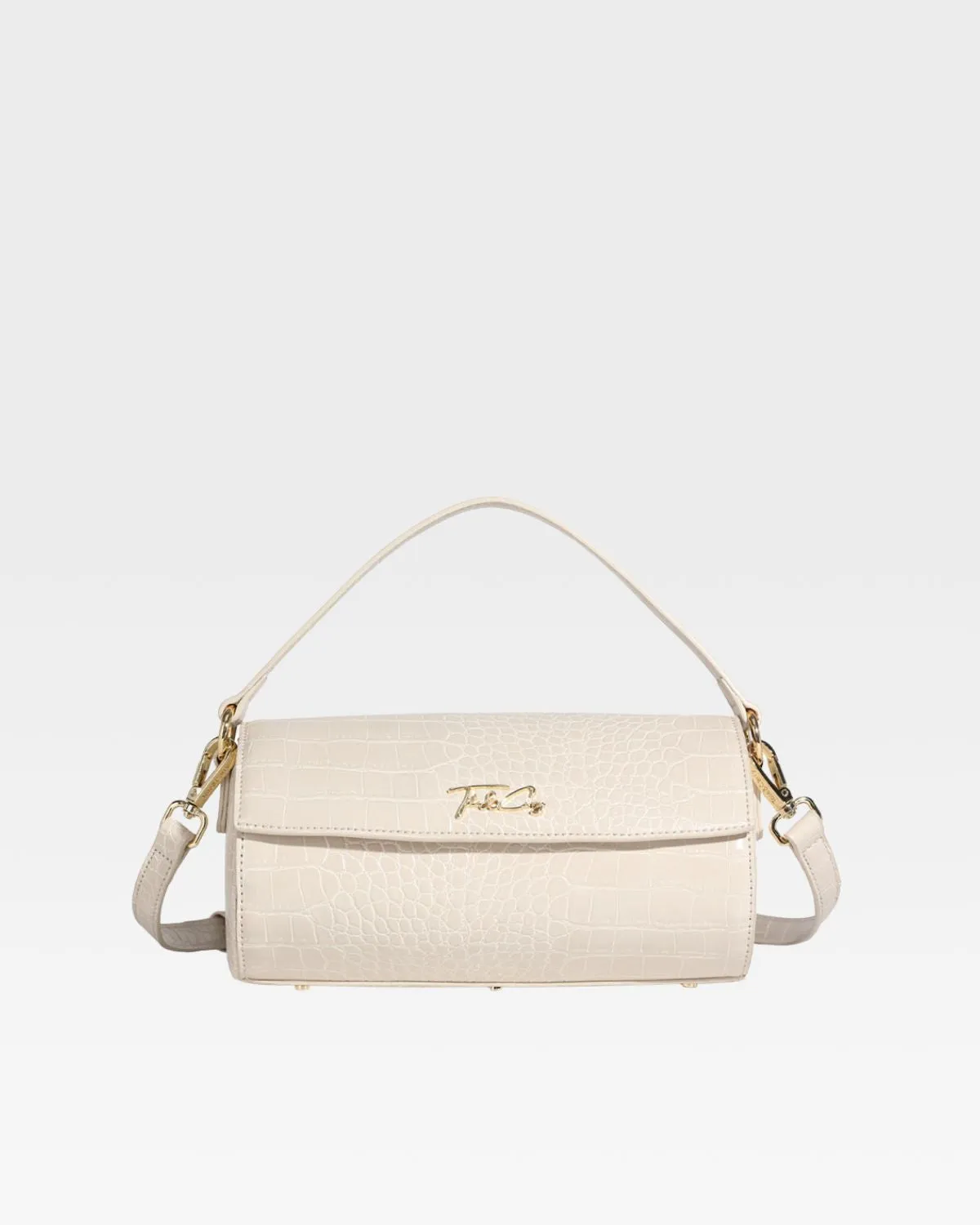 Beige Women's Barrel Purse