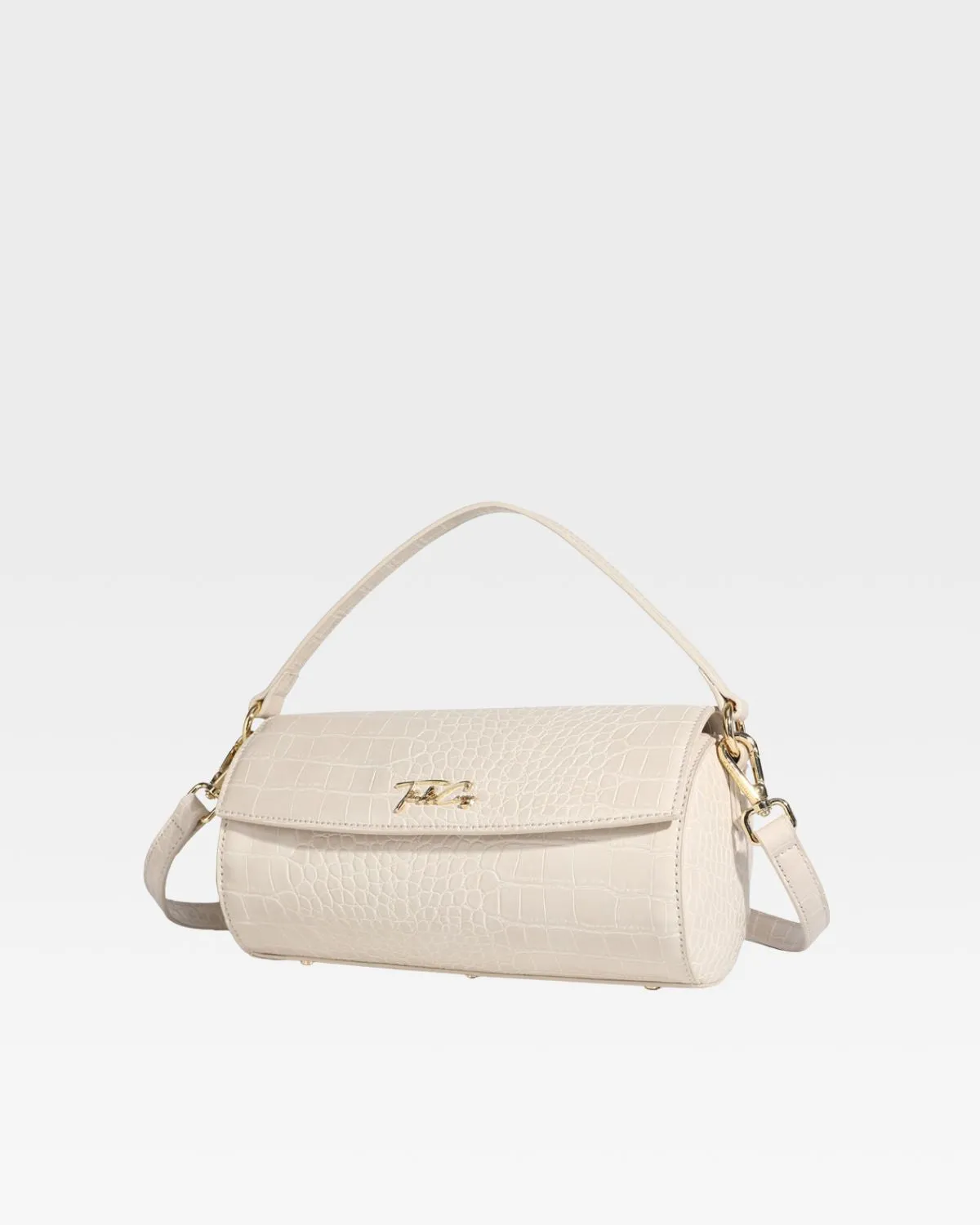 Beige Women's Barrel Purse