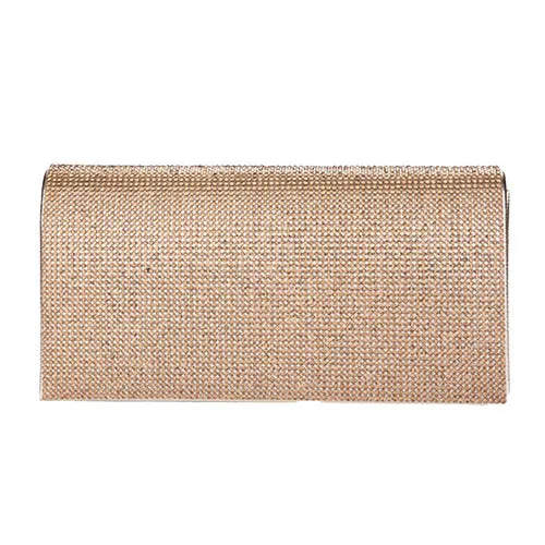 Bling Solid Evening Clutch Crossbody Bag