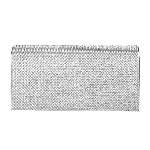 Bling Solid Evening Clutch Crossbody Bag