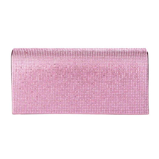 Bling Solid Evening Clutch Crossbody Bag