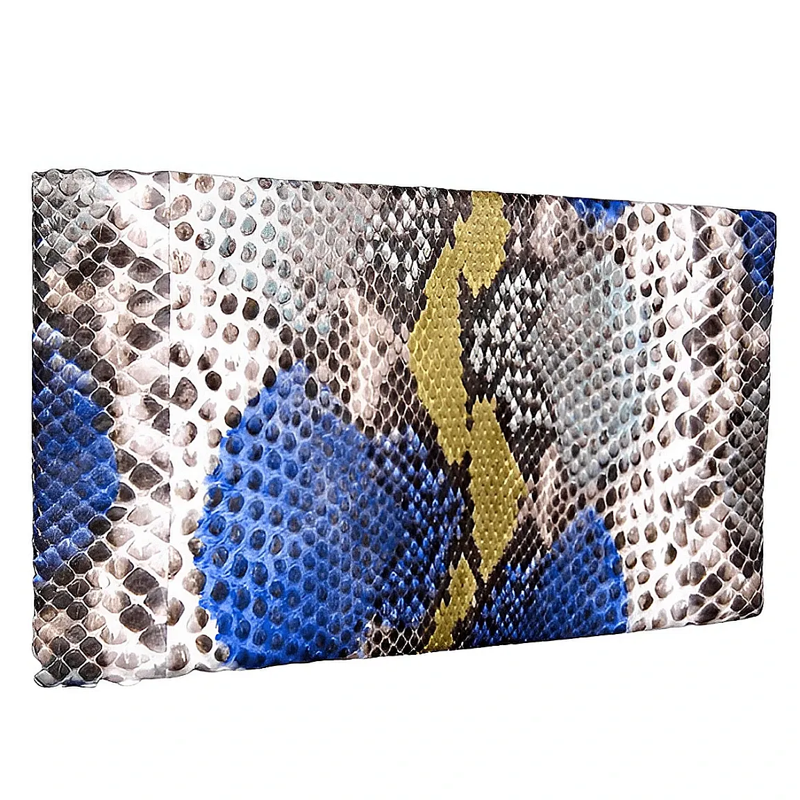 Blue and Yellow Clutch Bag