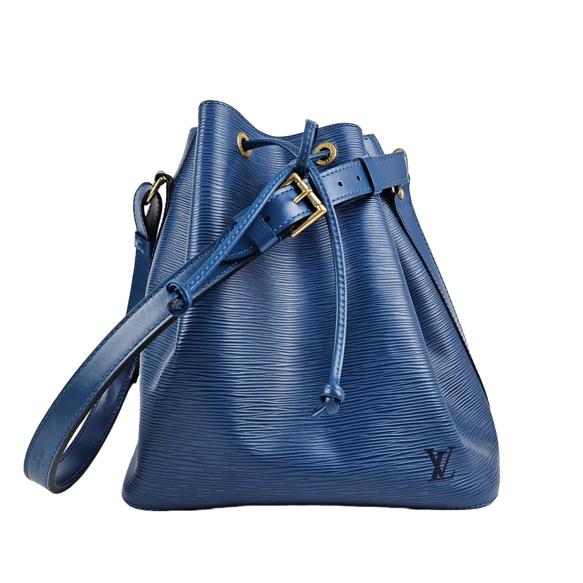 Blue Epi Petit Noe Bucket Bag