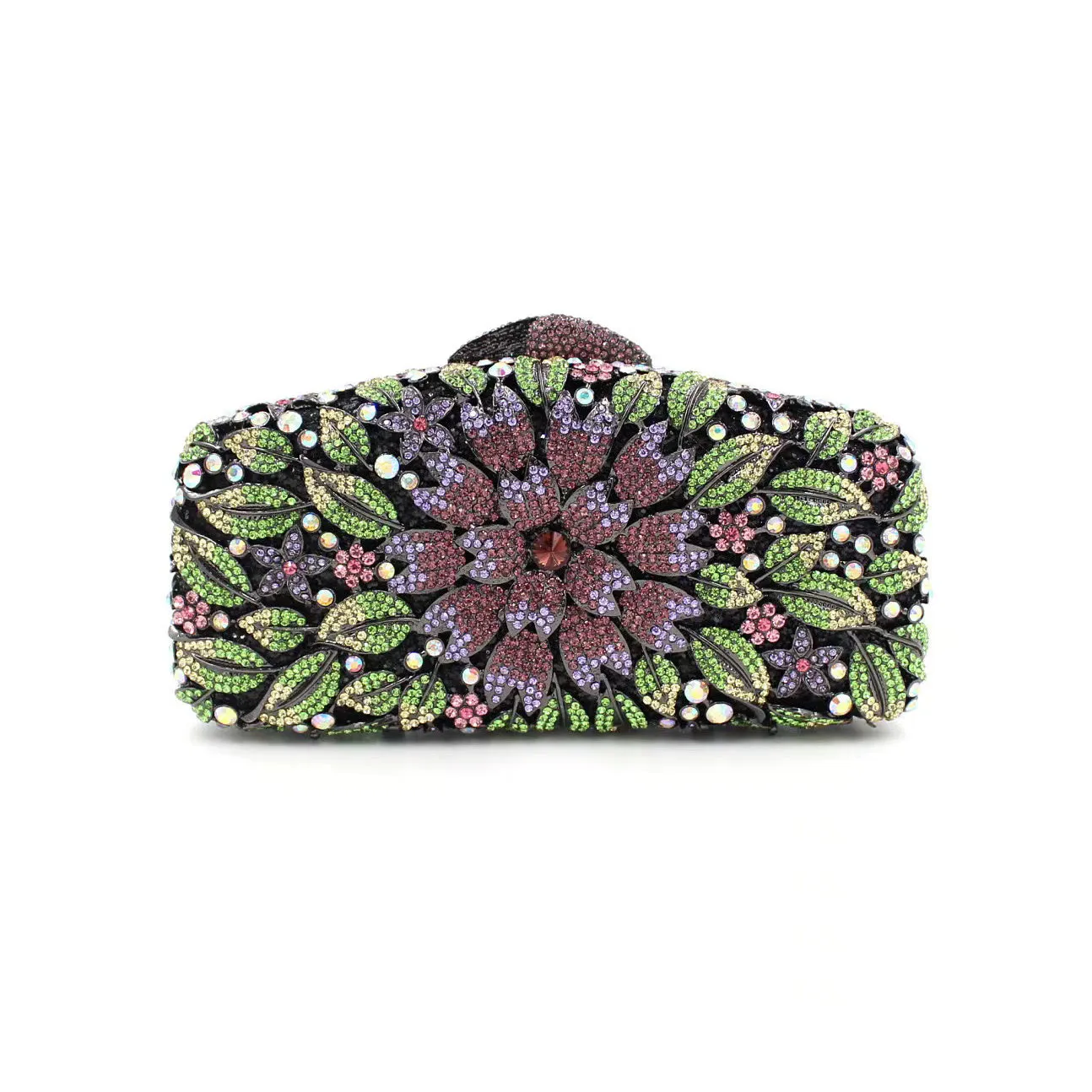 Bridal Inlaid Rhinestone Marigold Clutch, Evening Bag -i7bags