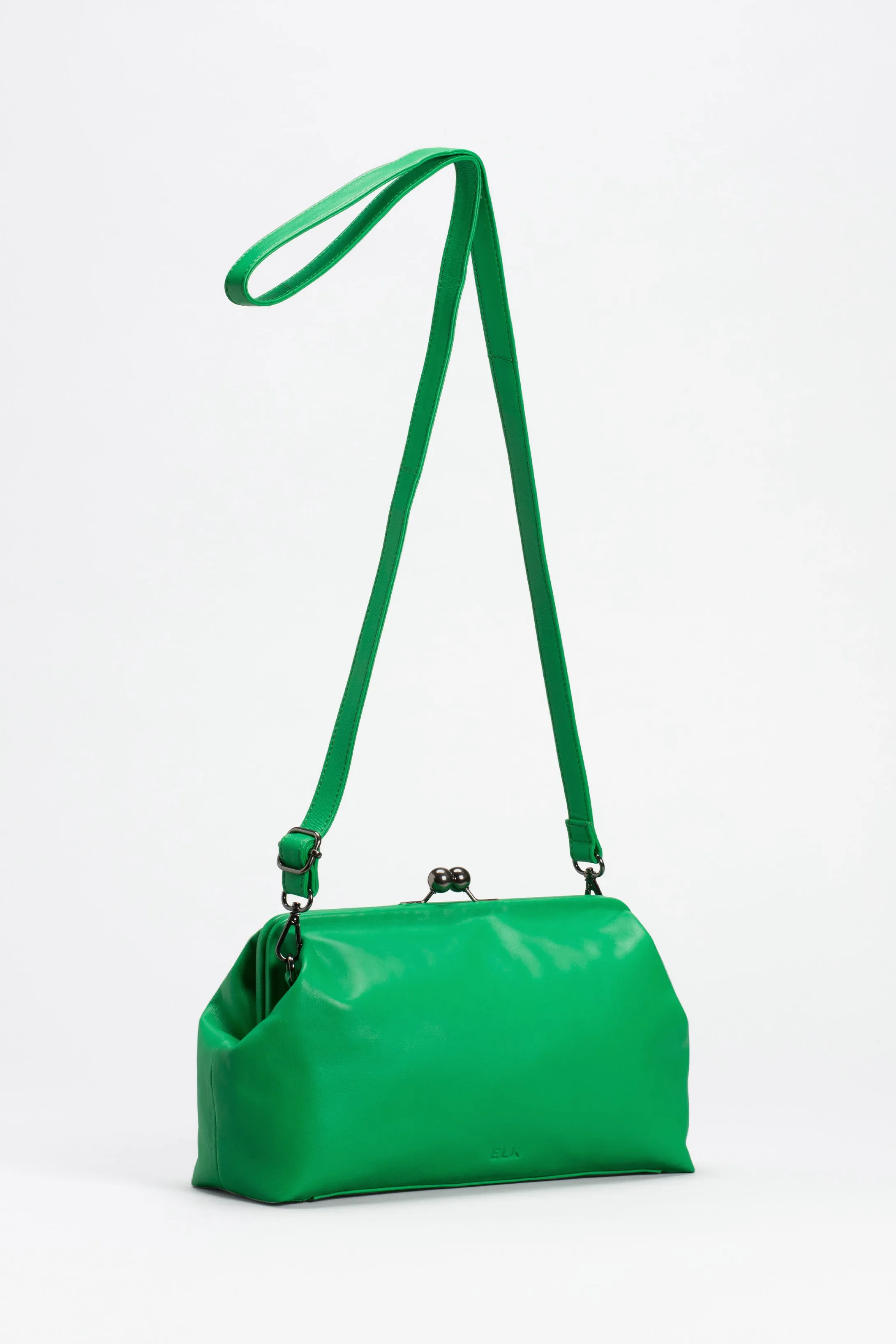 Bright Green Ulla Clutch Bag