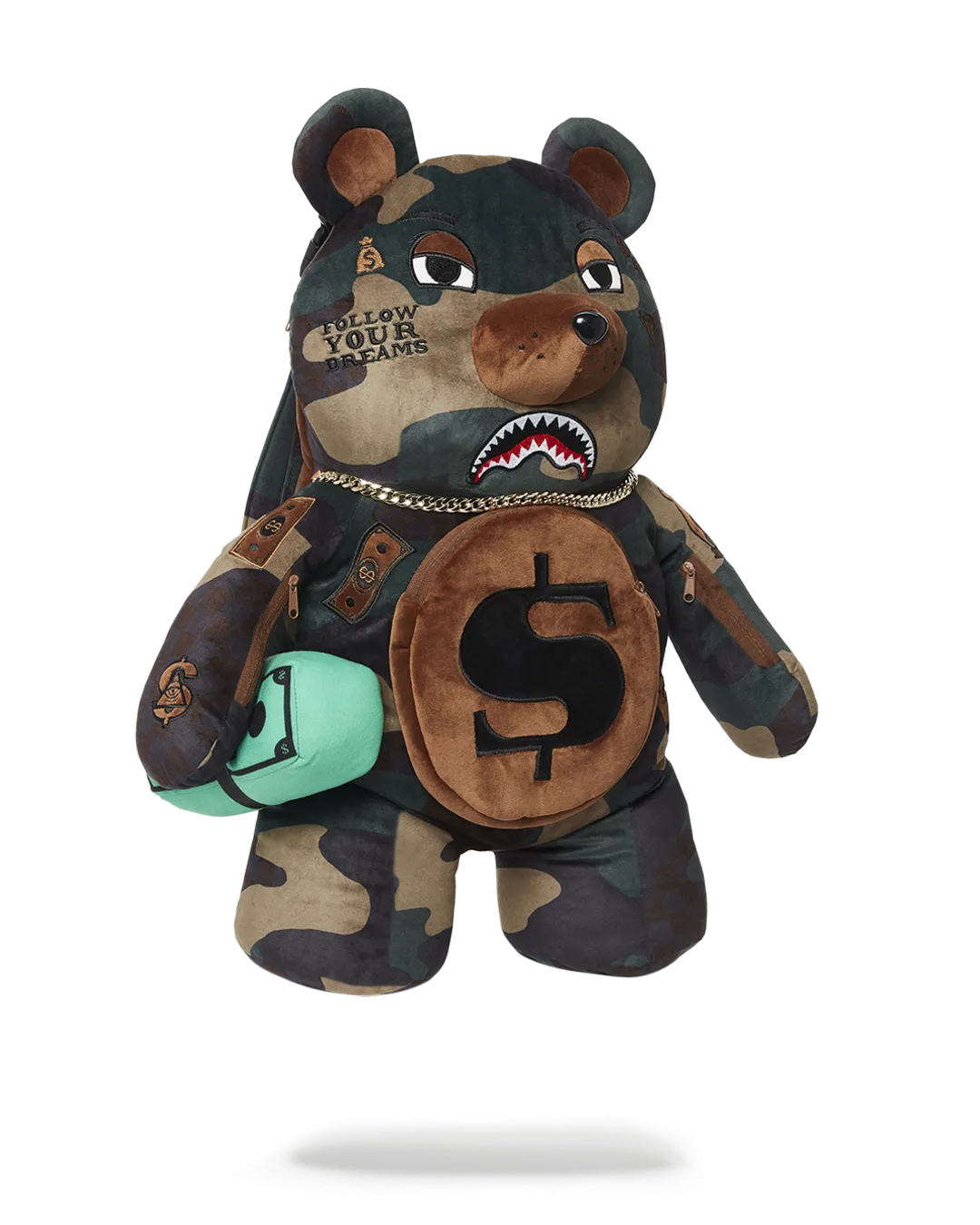 CAMOCHECK MONEYBEAR TEDDYBEAR BACKPACK