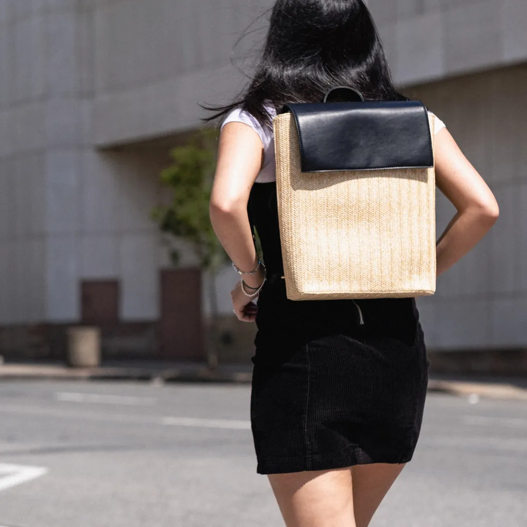 Chelsea Raffia Backpack