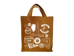 Chicago Brown Shopper Tote