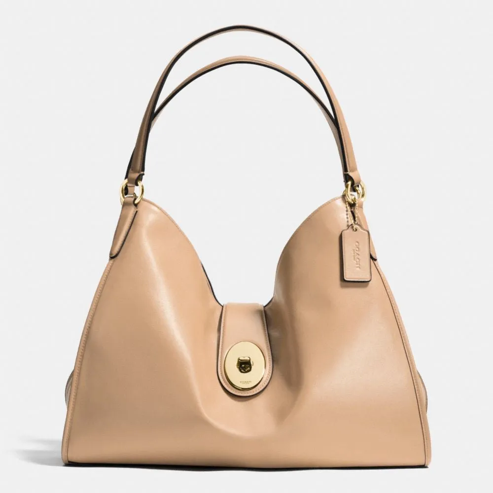 COACH CARLYLE SHOULDER BAG IN SMOOTH LEATHER