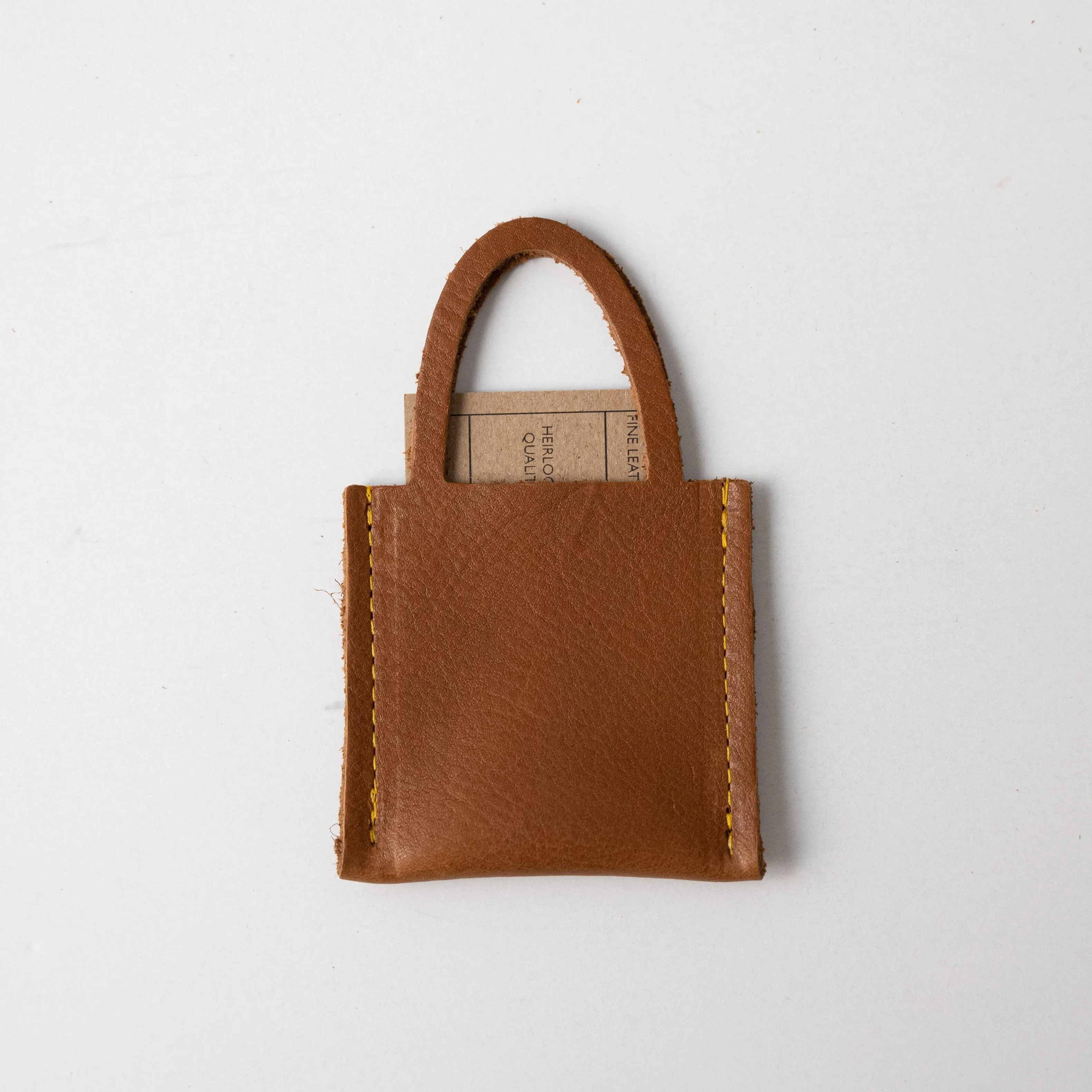 Cognac Cypress Tiny Tote