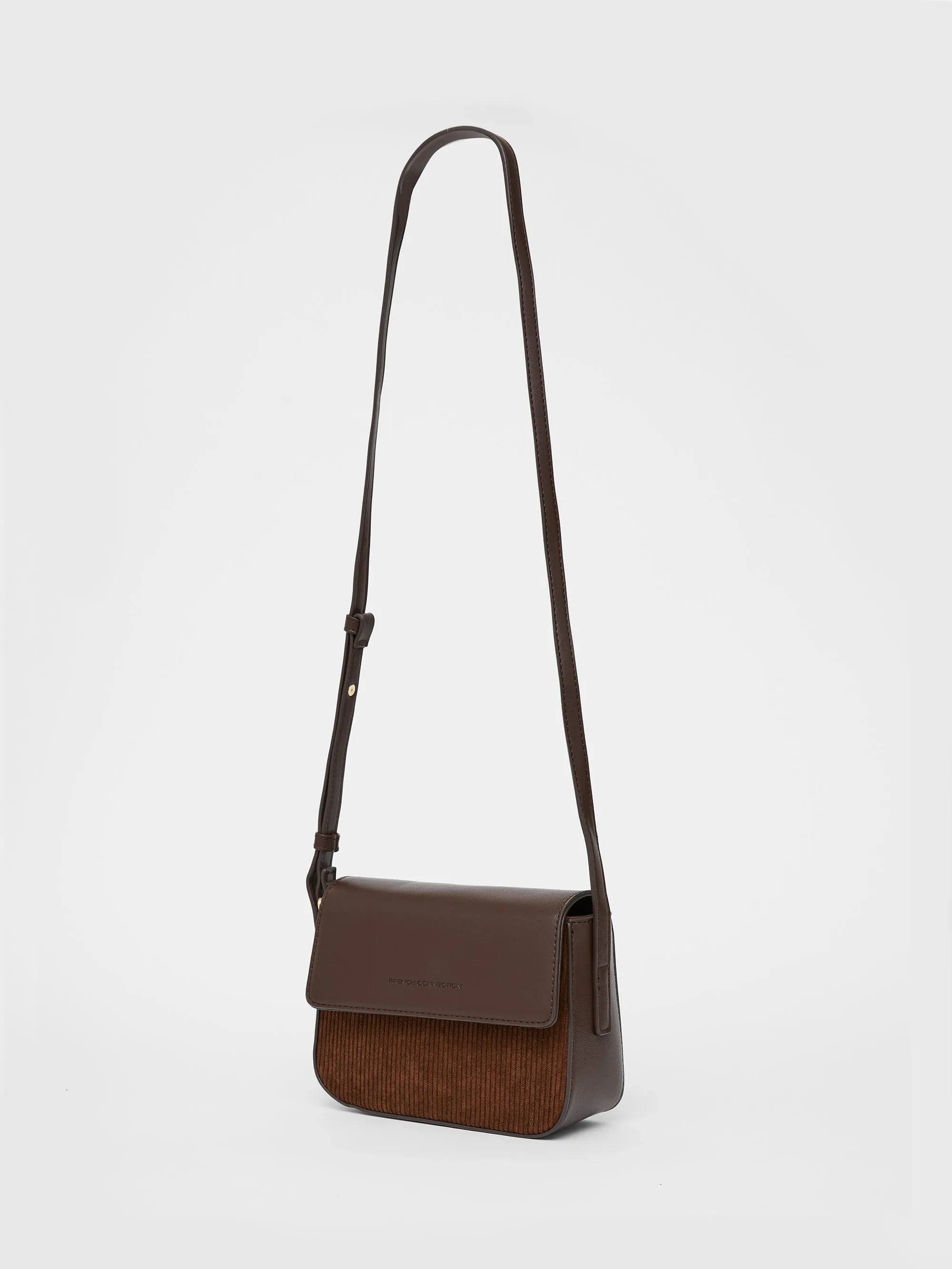 Cord Mix Shoulder Bag