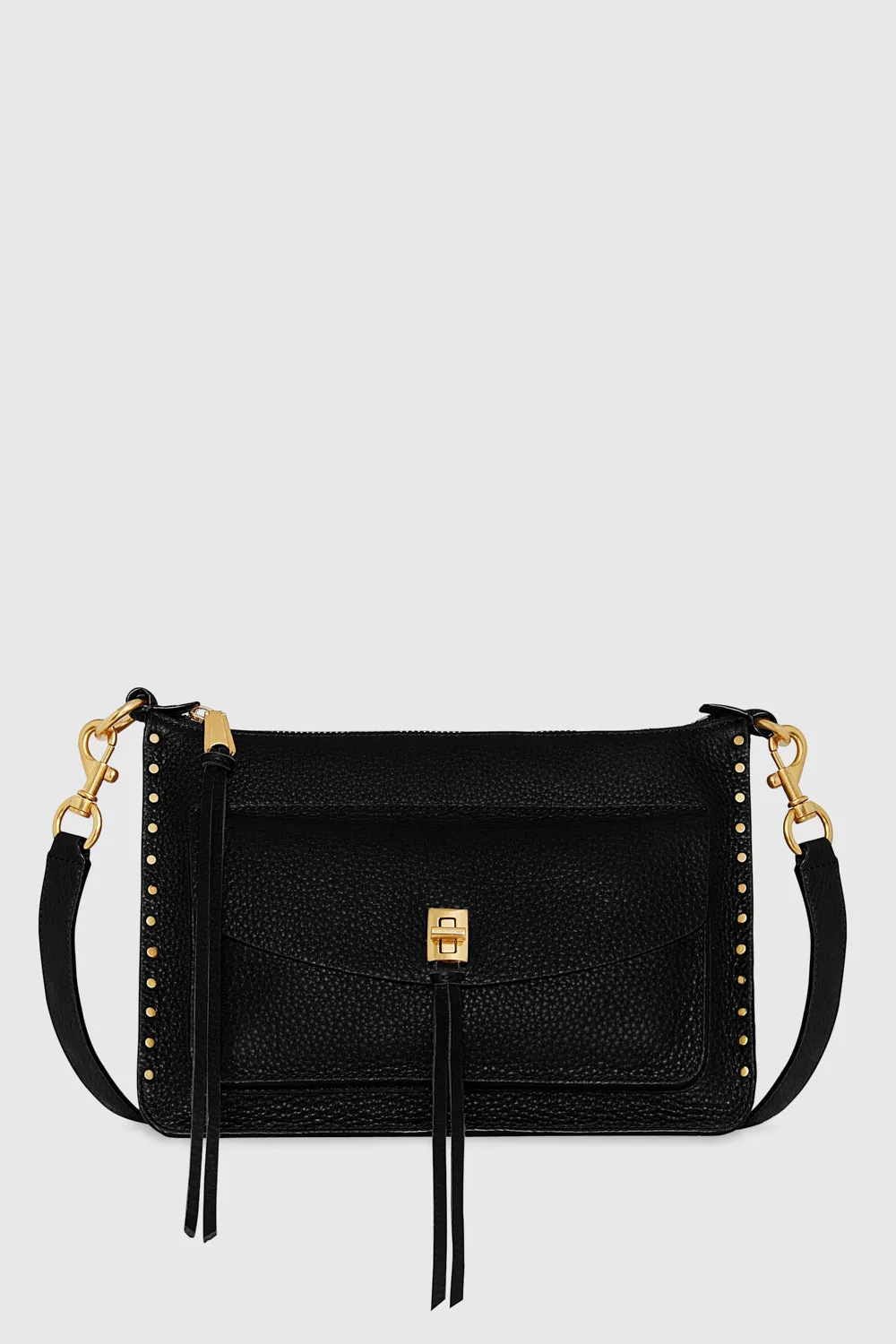 Darren Signature Shoulder Bag In Black