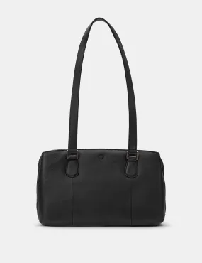 Ealing Black Leather Shoulder Bag