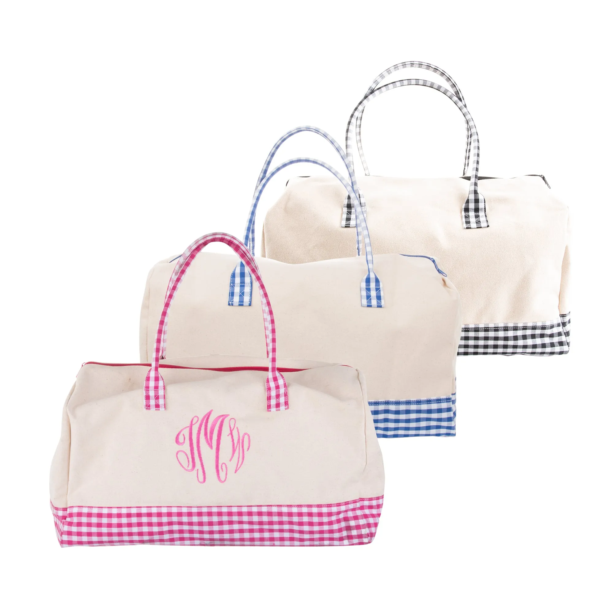 Gingham Duffle Bag