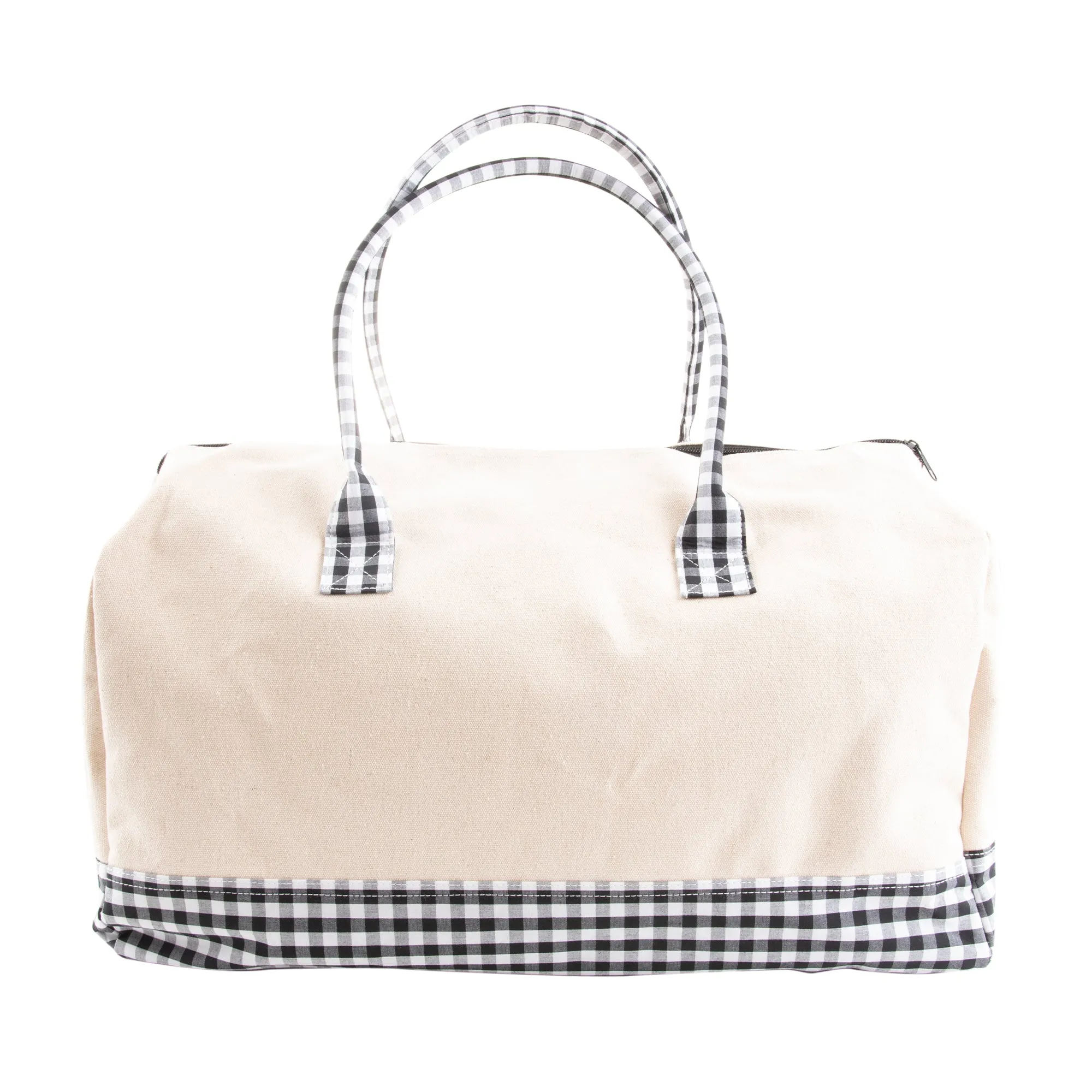 Gingham Duffle Bag