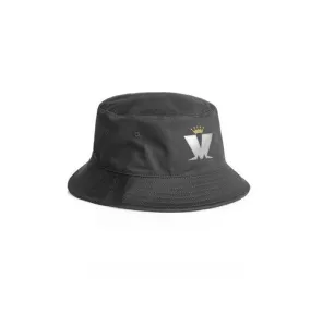 GOLD CROWN BUCKET HAT BLACK