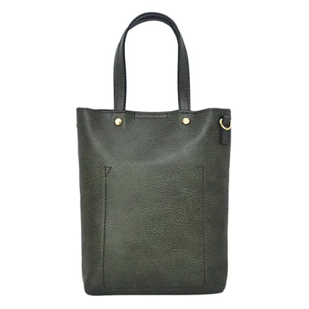 Green Faux Leather NGIL Bucket Handbag