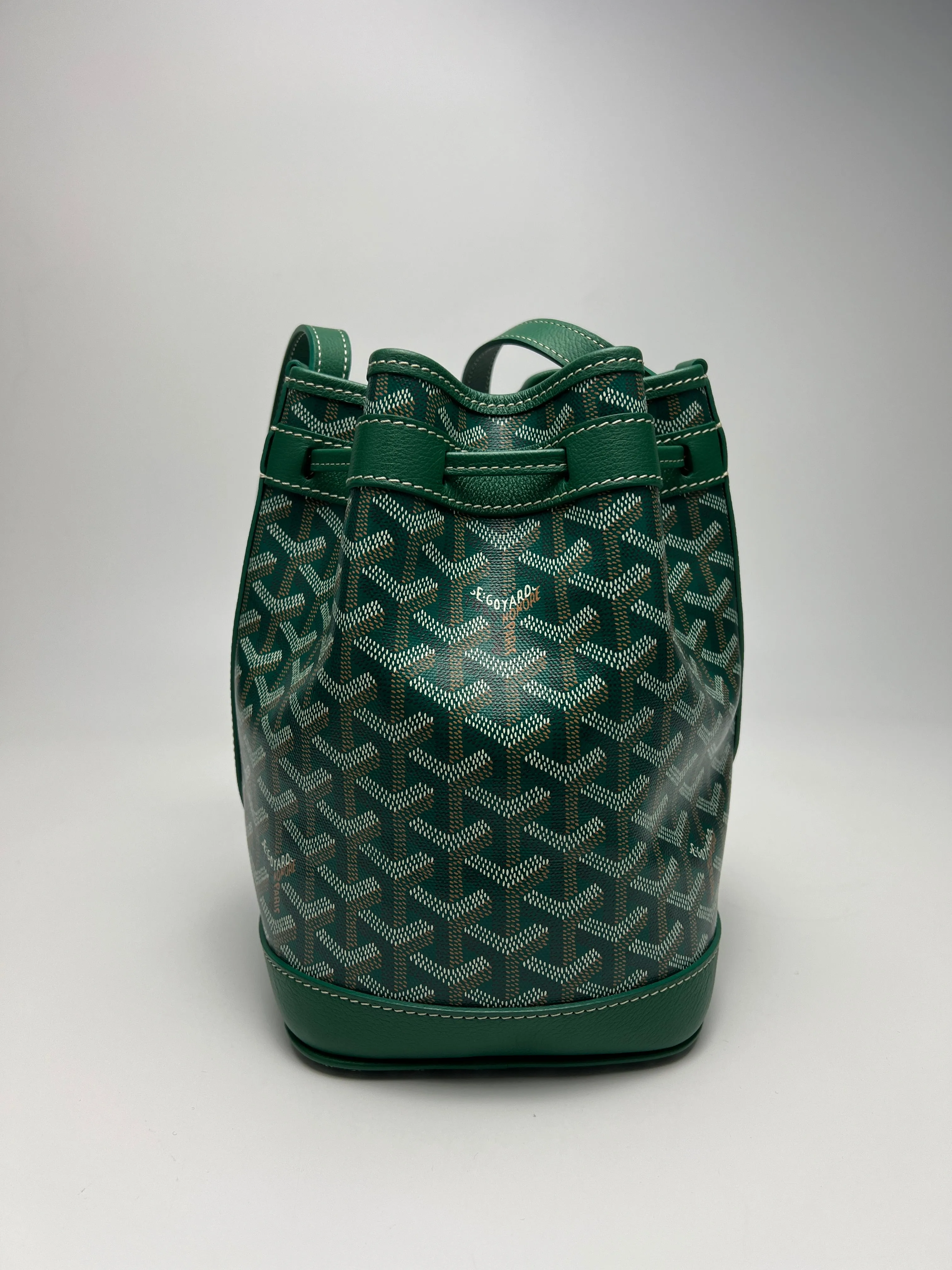 Green Goyardine Petit Flot Bucket Bag