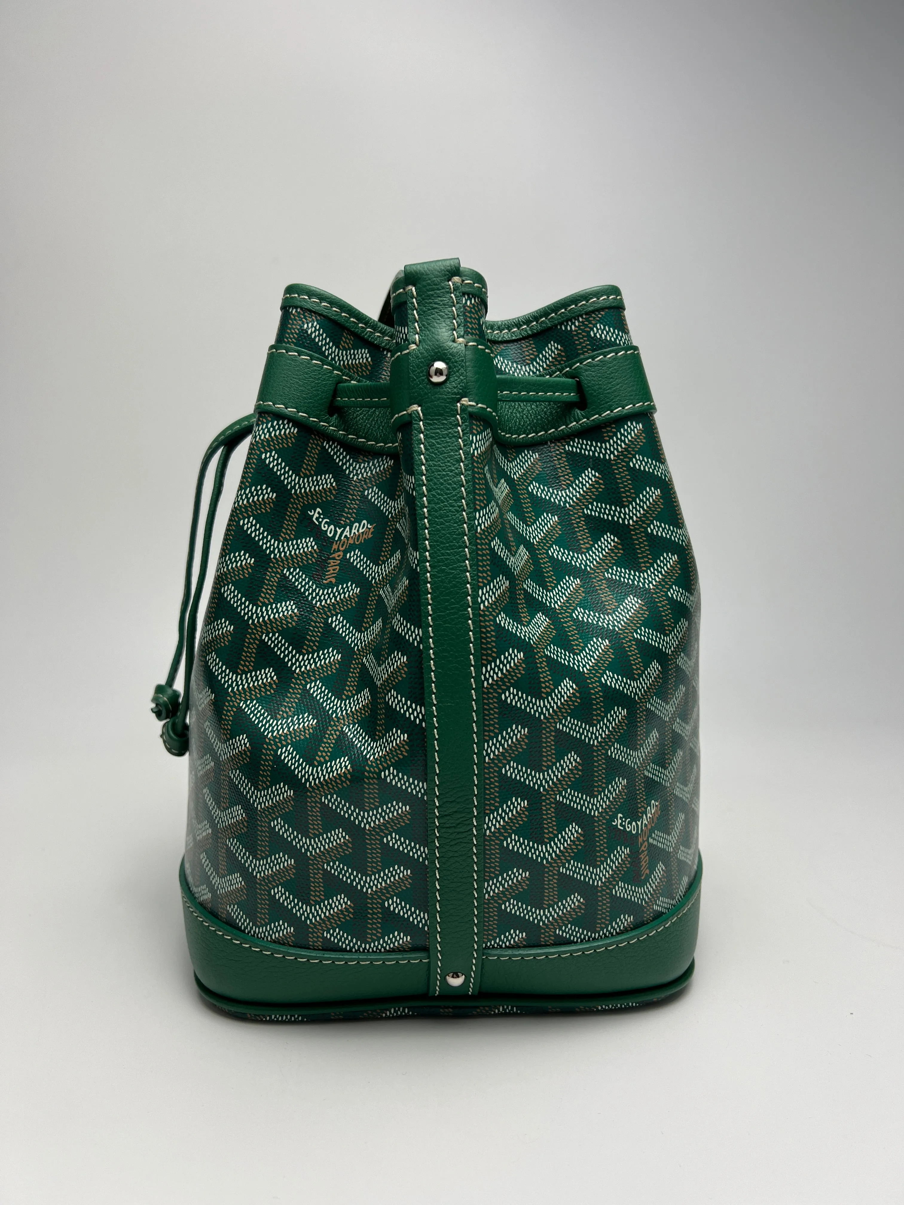 Green Goyardine Petit Flot Bucket Bag