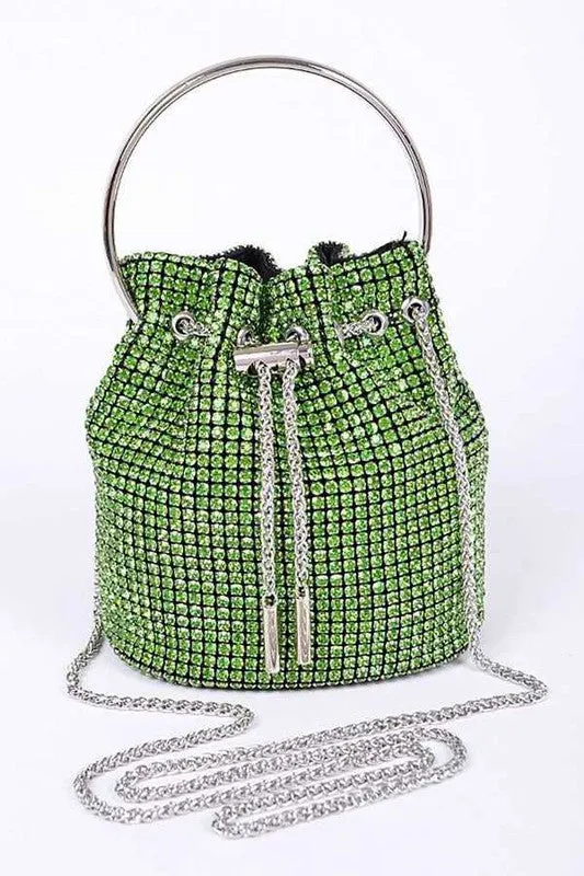 Iconic Oversize Rhinestone Bucket Bag