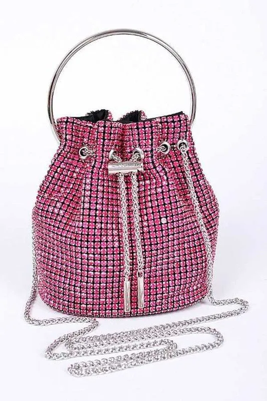 Iconic Oversize Rhinestone Bucket Bag