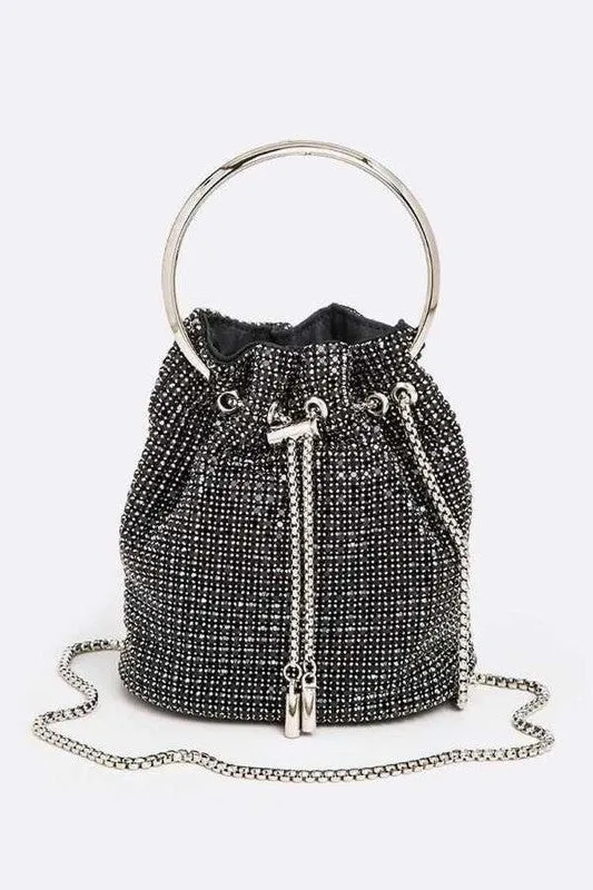 Iconic Oversize Rhinestone Bucket Bag