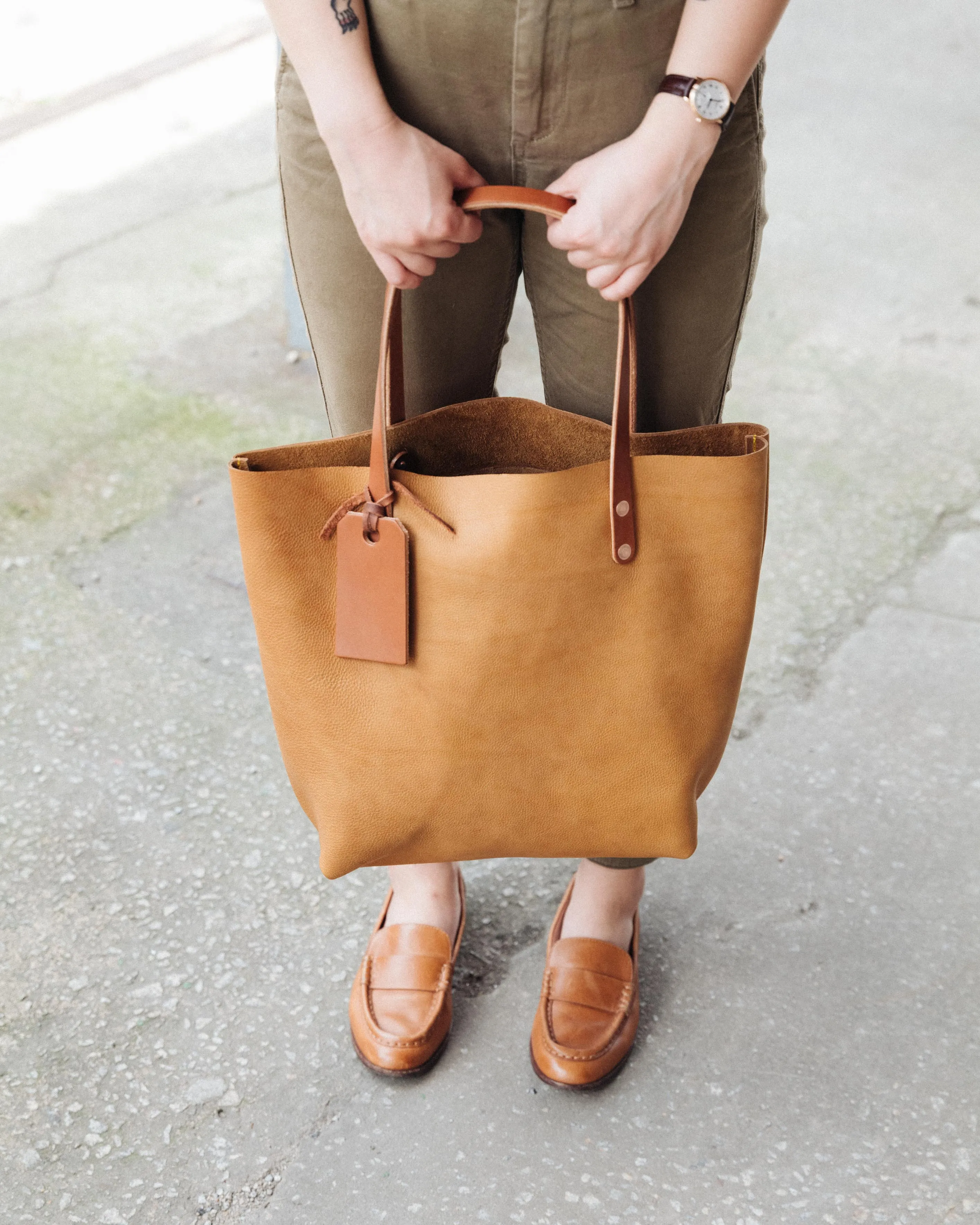 Italian Tan Tote