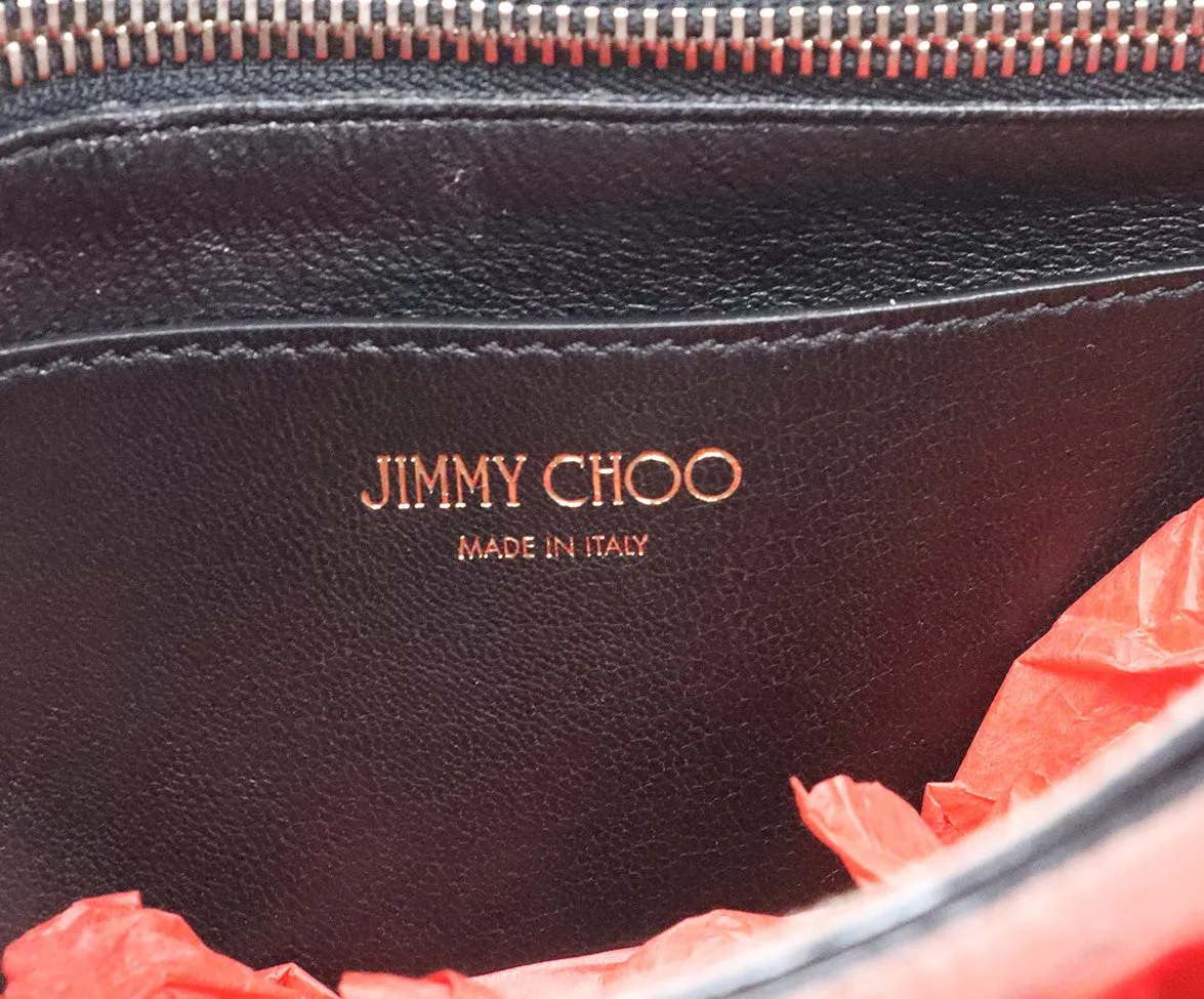 Jimmy Choo Black Leather Shoulder Bag