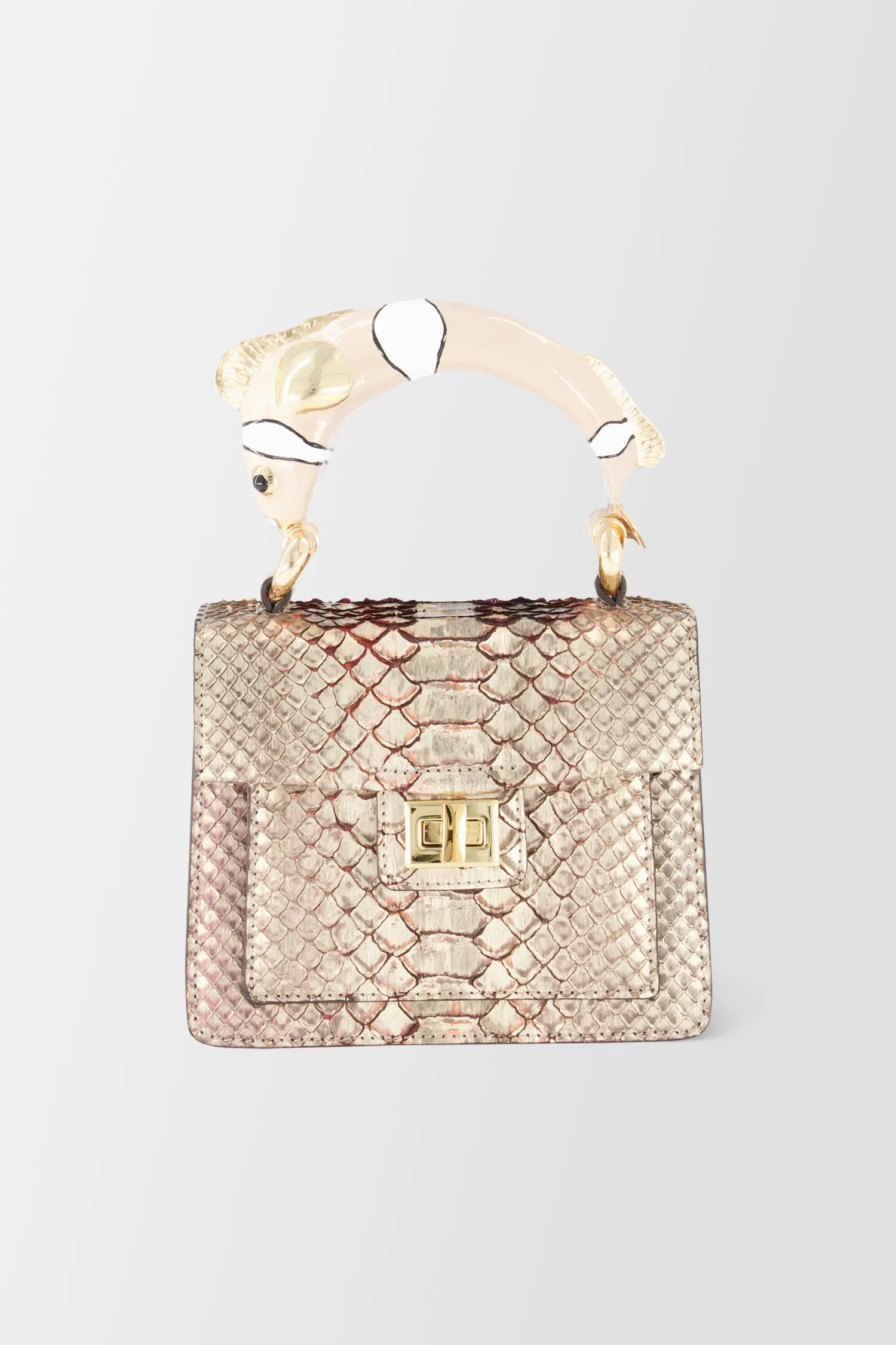 Krenoir Beige Fish Mini Kandie Handbag