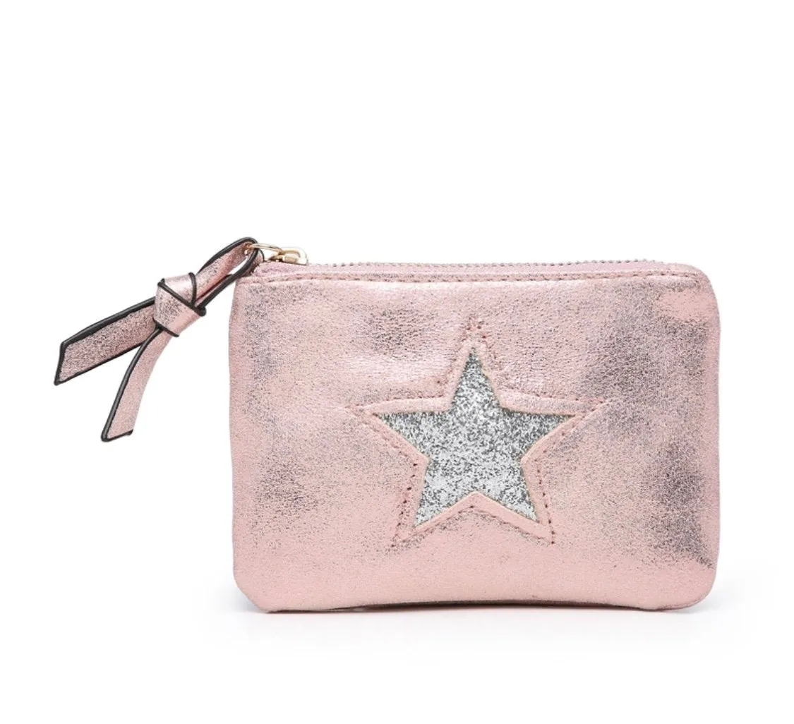 Large Star Coin Purse - Pink