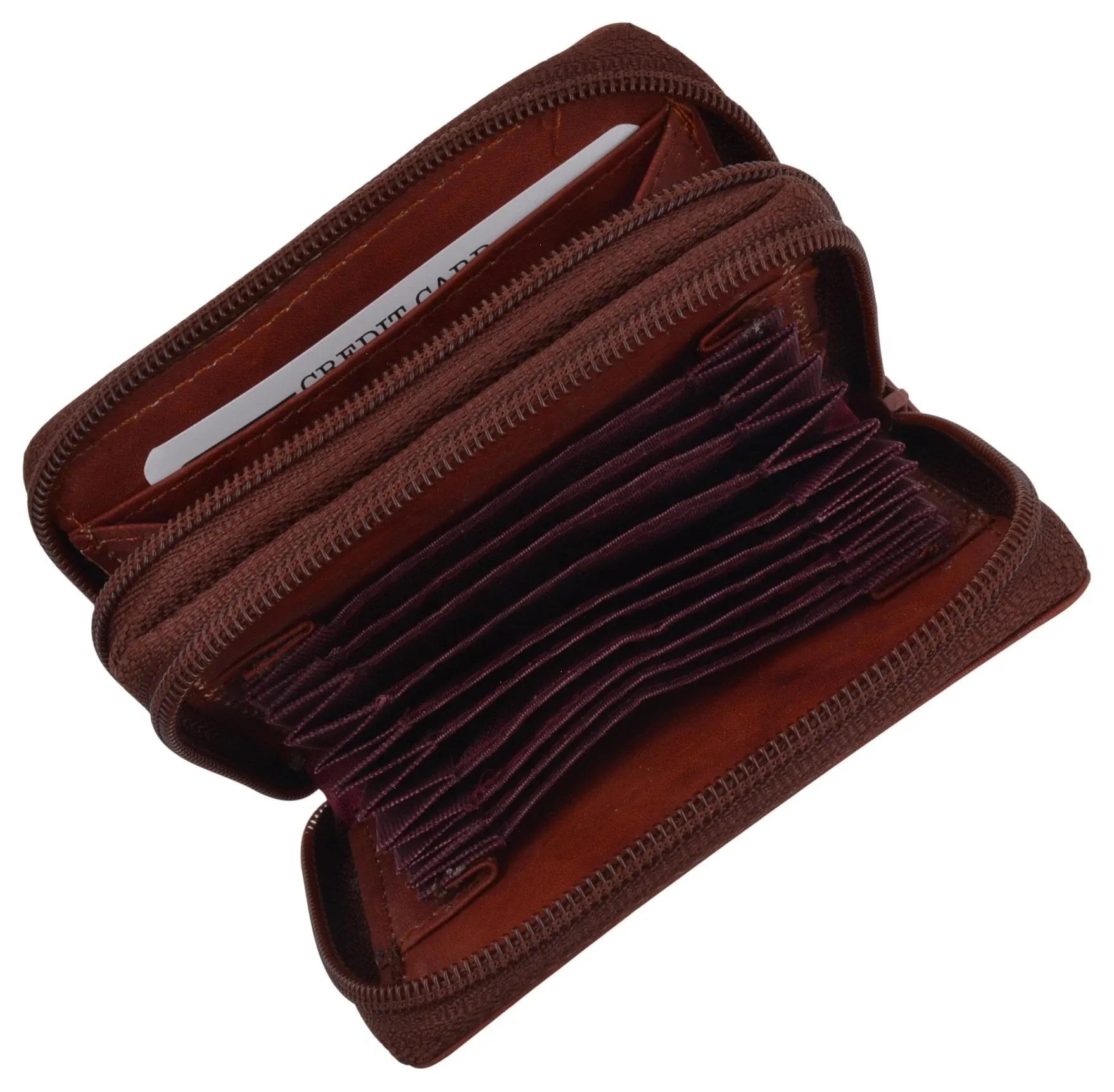 Leather Secure Cards Holder Wallet