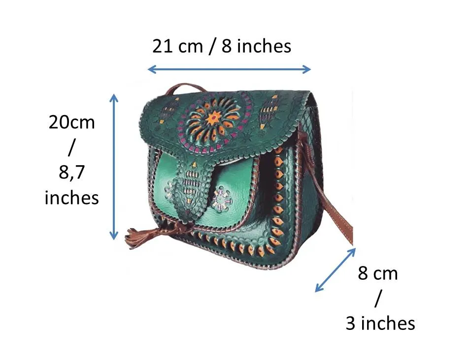 LSSAN Handbag - Green - Embroidered