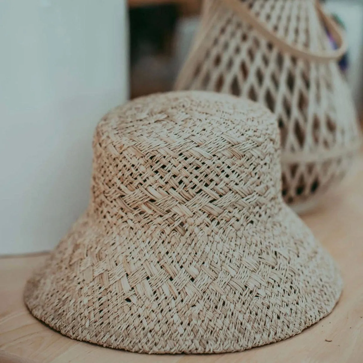 Lucy | Raffia Bucket Hat *