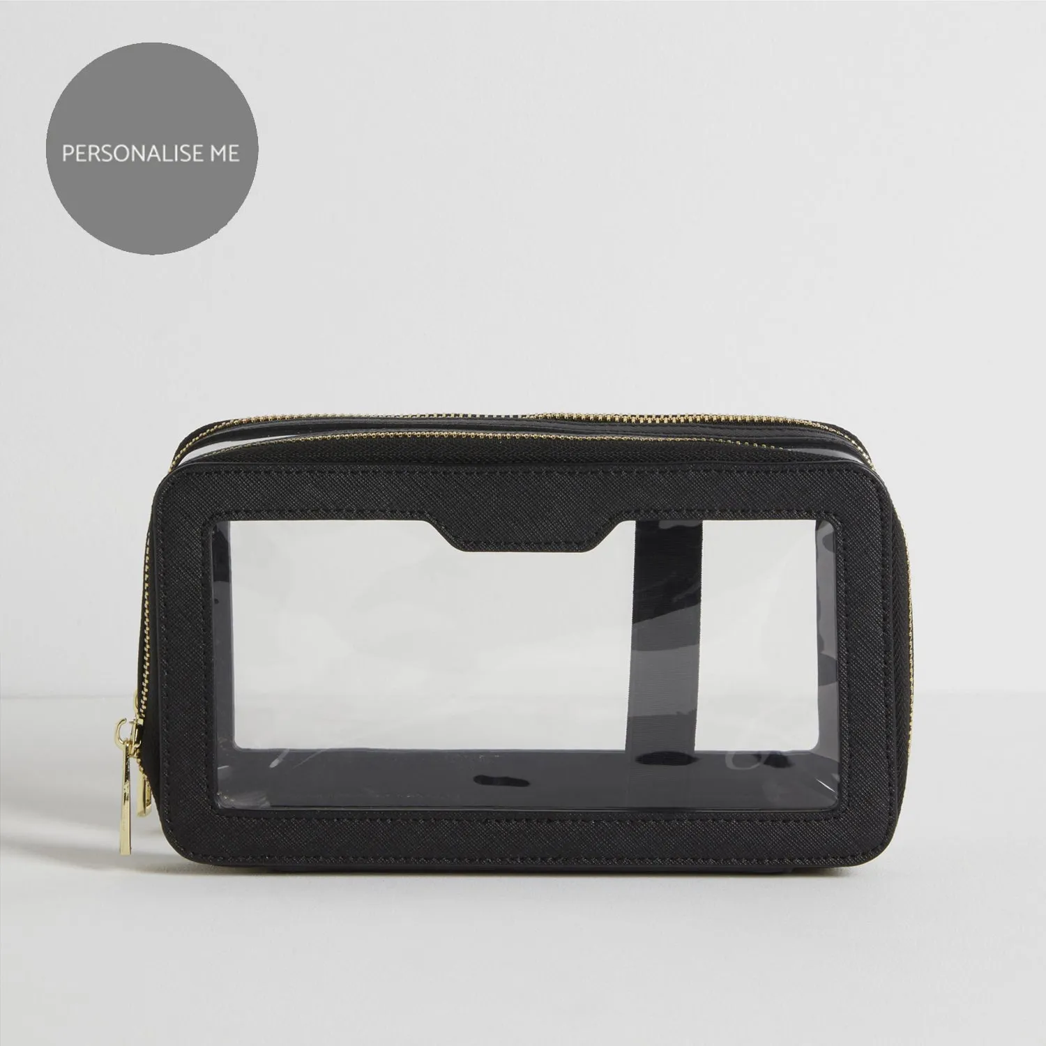 Make Up and Toiletries Bag  - Plain Saffiano