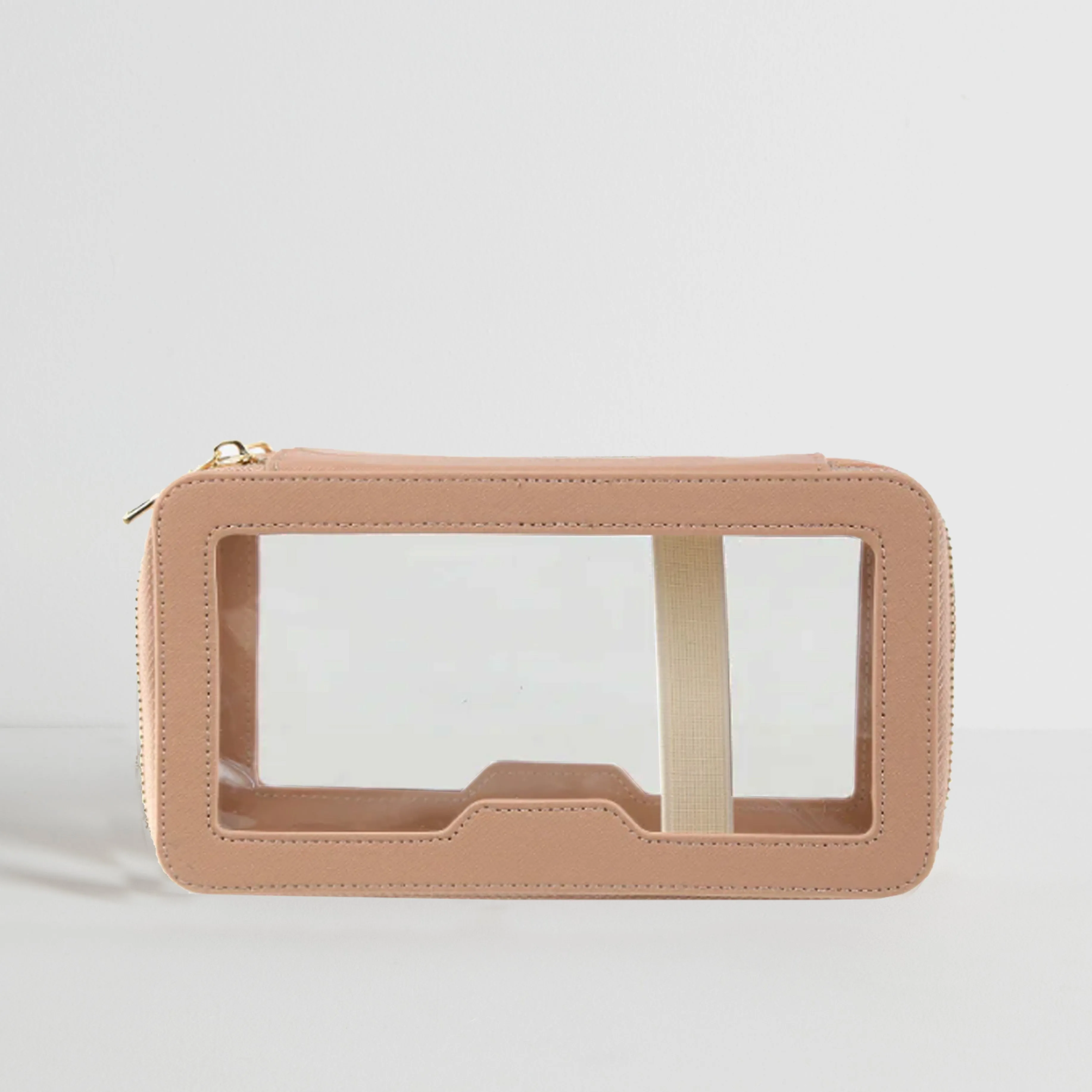 Make Up and Toiletries Bag  - Plain Saffiano